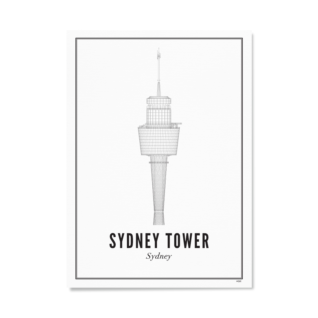 Poster von Sydney - Sydney Tower | WIJCK.